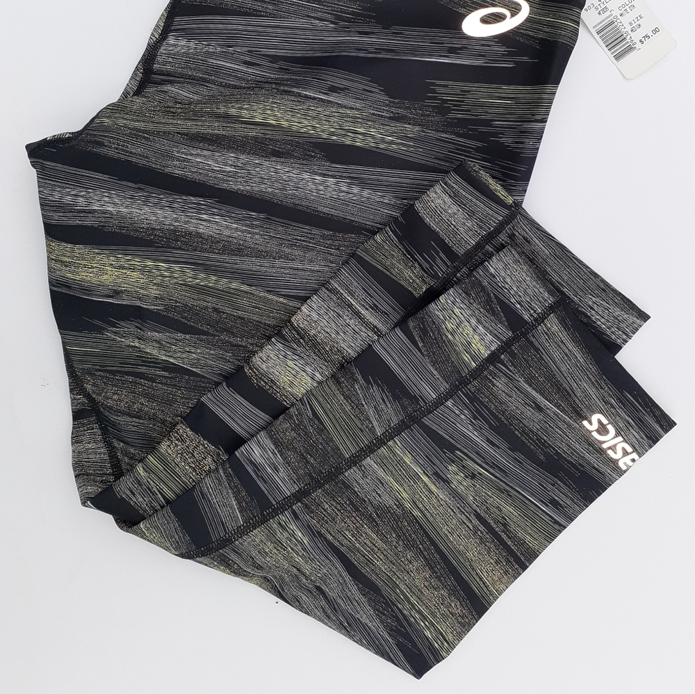 Asics Sport Run Knee Graphic Print Tights - Picture 7 of 8